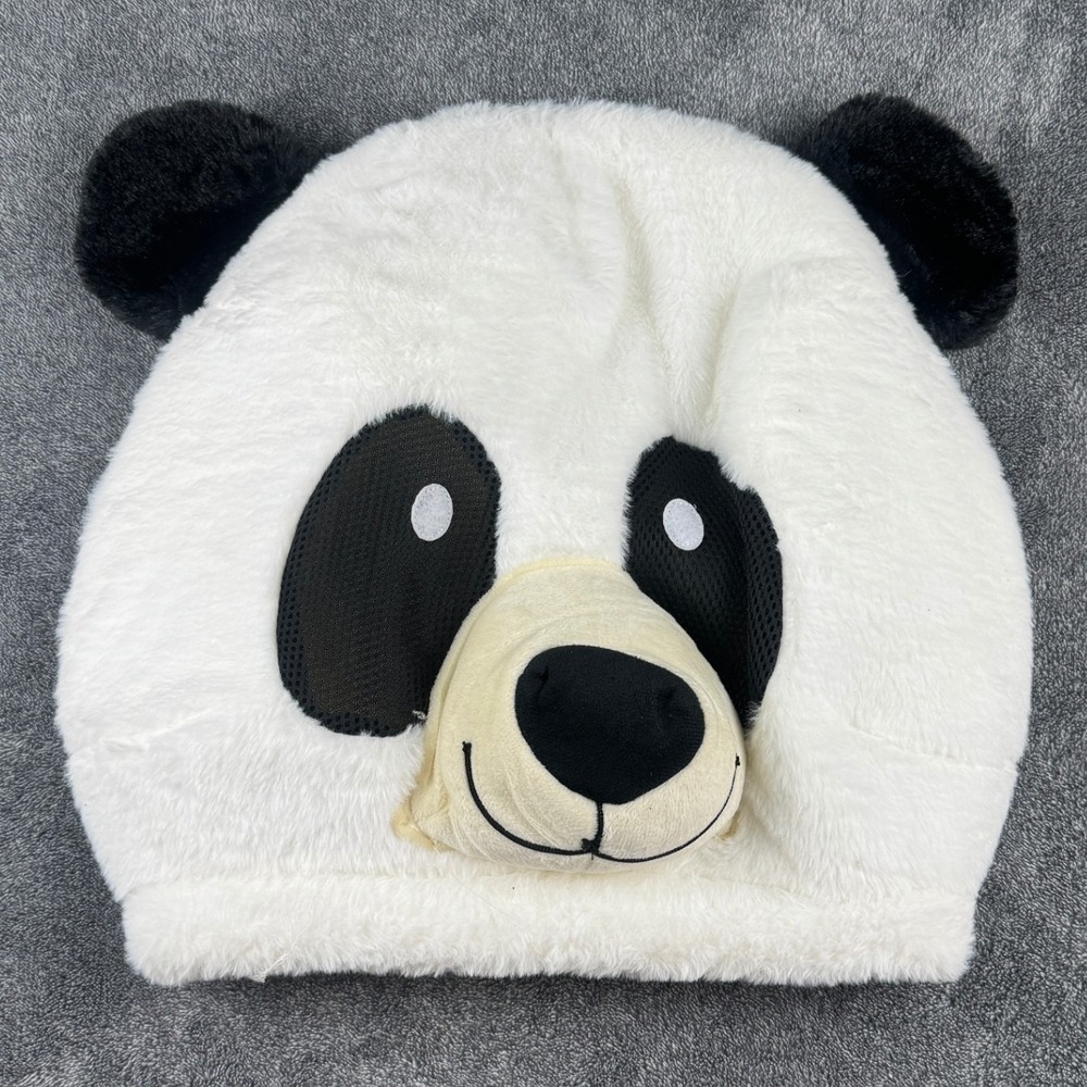 Panda Mascot‎ Head Kids Plush Costume Animal Head White Black Cosplay
